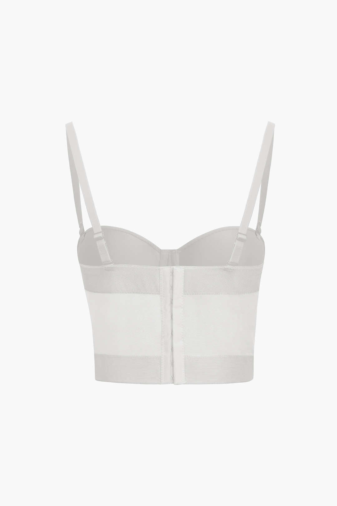 Basic mesh bustier top with underwire