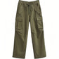 Hip hop cargo pants with multiple pockets and drawstring