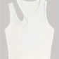 Basic Asymmetric Crop Tank Top 