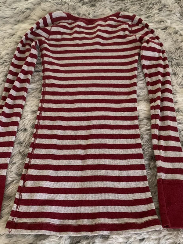 Striped vintage street longsleeve t-shirt