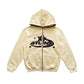 Multicolored Vintage Print Couple Oversized Hoodie