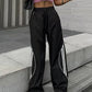 Contrast Retro Side Stripe Wide Leg Pants