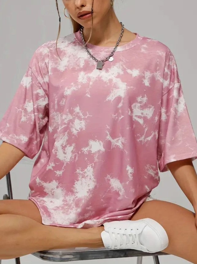 Punk Oversized Tie Dye T-Shirt 