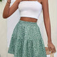 Vintage Floral High Waist Mini Skirt