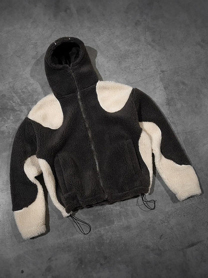 Vintage Multi Color Polar Fleece Oversize Long Sleeve Hoodie 