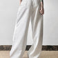 White Vintage Baggy Stripe Cargo Pants