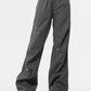 Grey Y2K Loose Fit Cargo Pants