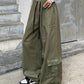 Vintage baggy cargo pants with drawstring and large pockets