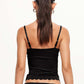 Black Vintage Lace Cami Top