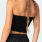 Mehrfarbiges Y2k Gestreiftes Slim Fit Bauchfreies Bandeau Top