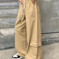 Vintage baggy cargo pants with drawstring and large pockets