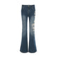 Blaue Vintage Nischen Schlagjeans