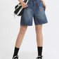 Blue vintage denim bermuda shorts