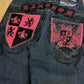 Black American Retro Hiphop Boyfriend Jeans