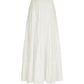 Vintage White Versatile Skirt with Seam