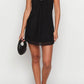 Constantia Black Strapless Mini Dress