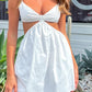 Serafina white mini dress 