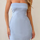 Eleonora Blue Strapless Mini Dress 
