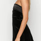 Lauretta Black Off-the-Shoulder Velvet Mini Dress
