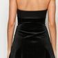Lauretta Black Off-the-Shoulder Velvet Mini Dress