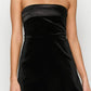Lauretta Black Off-the-Shoulder Velvet Mini Dress