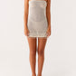Armina Crochet Mini Dress – Ivory