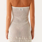 Armina Crochet Mini Dress – Ivory