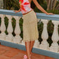 Rina Beaded Top with Back Lace-Up – Pink Lily