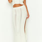 Abril Cream Knit Midi Skirt 