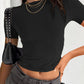 Black Classic Short Sleeve Crop Top