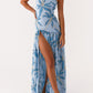 Nicia Off Shoulder Maxi Dress – Opulent Blue