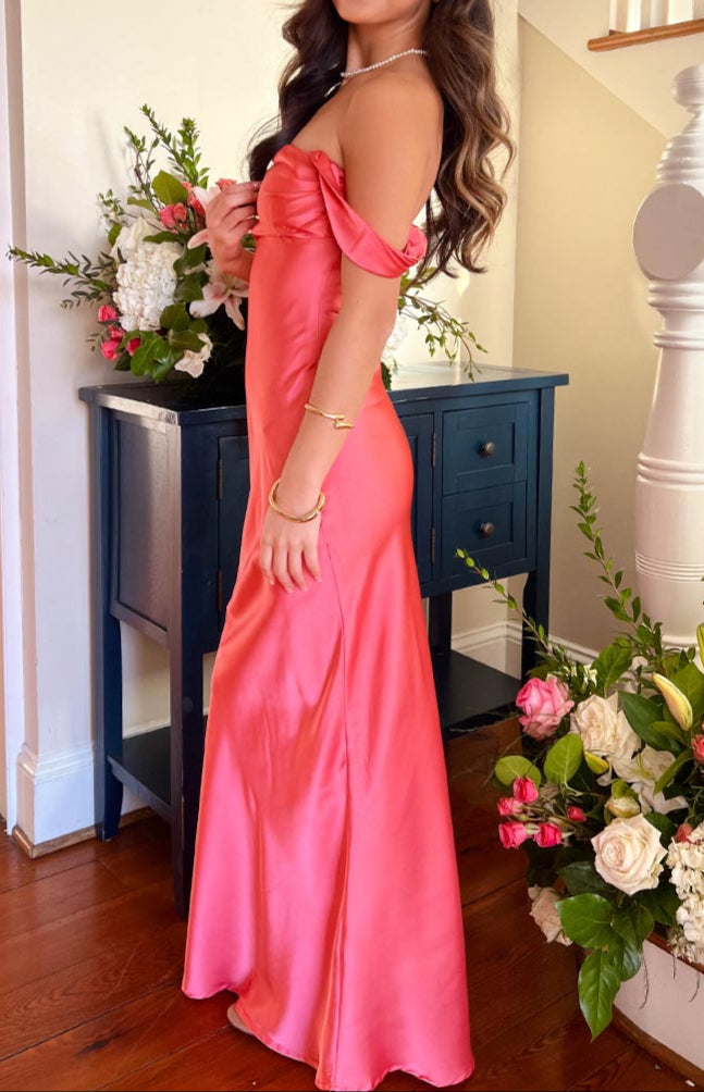 Chiara Rosa off-the-shoulder evening dress 