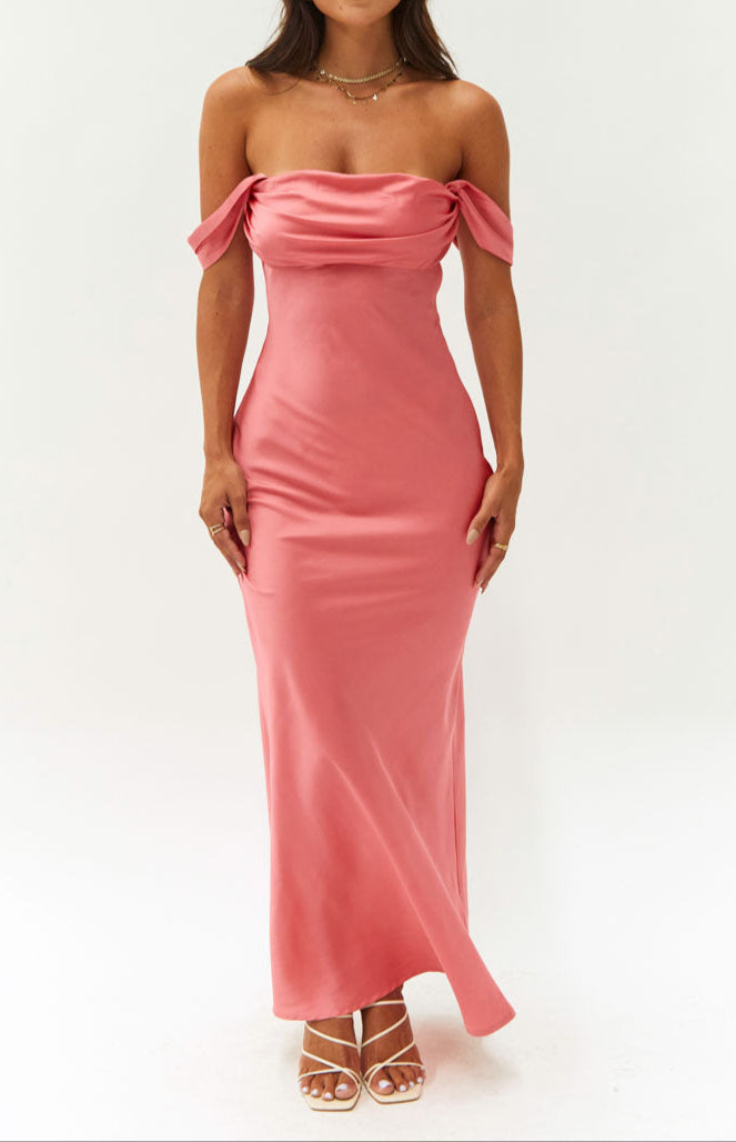 Chiara Rosa off-the-shoulder evening dress 