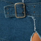 Maddalena belted denim mini skirt