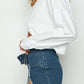 Maddalena belted denim mini skirt