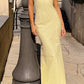 Rosina Yellow Midi Dress