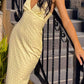 Rosina Yellow Midi Dress