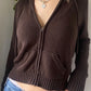 Classic Solid Color Hooded Crop Cardigan