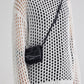 Einfarbiges Y2k Oversized Häkel Stricktop