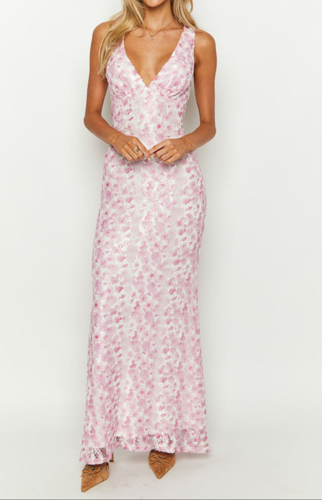 Bianca Rosa lace maxi dress 