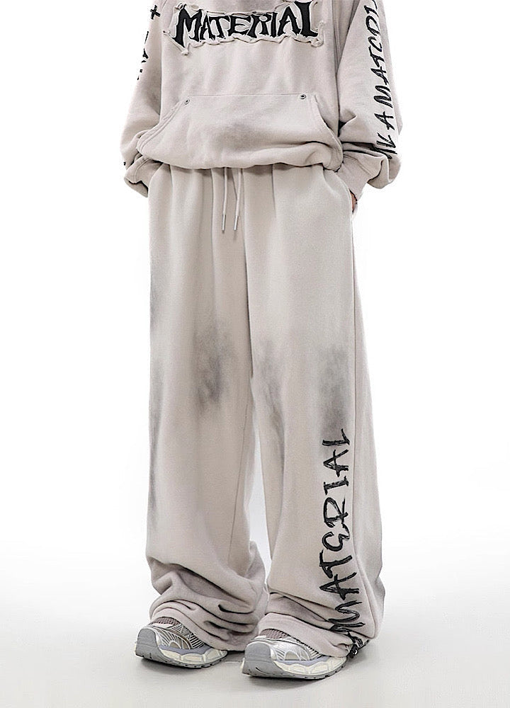 Hip Hop Graffiti Design Drawstring Sweatpants Unisex