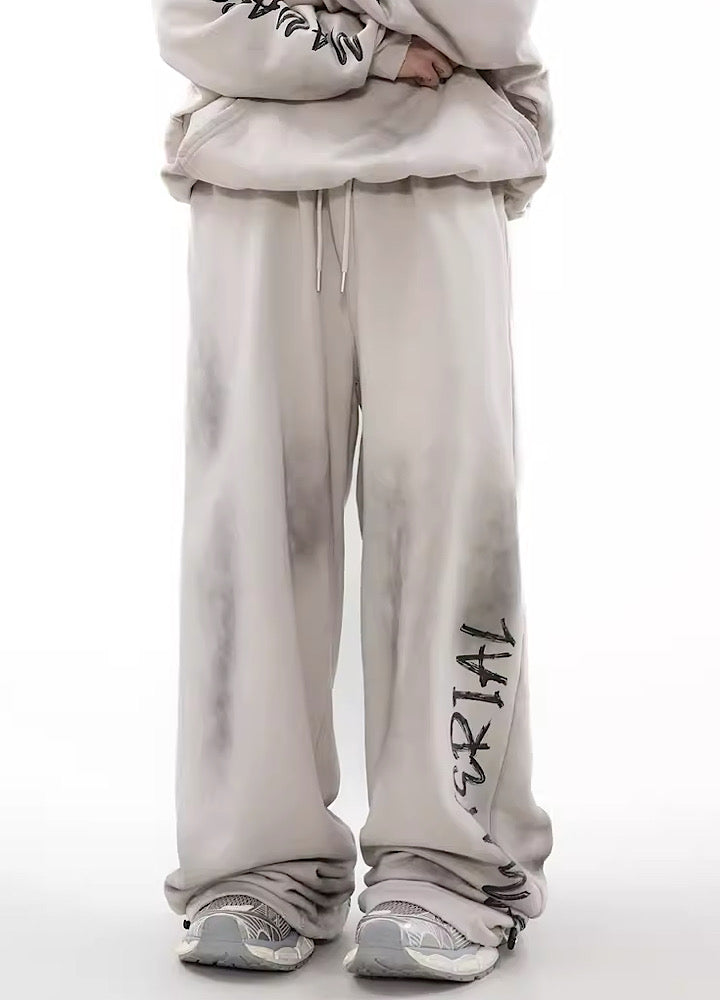 Hip Hop Graffiti Design Drawstring Sweatpants Unisex