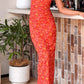 Petronilla orange floral maxi dress