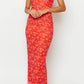 Petronilla orange floral maxi dress