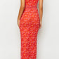 Petronilla orange floral maxi dress