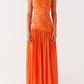 Agnella Pearl Maxi Dress – Orange