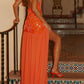 Agnella Pearl Maxi Dress – Orange