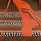 Agnella Pearl Maxi Dress – Orange