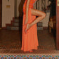 Agnella Pearl Maxi Dress – Orange