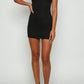 Angelina Black Mini Dress 